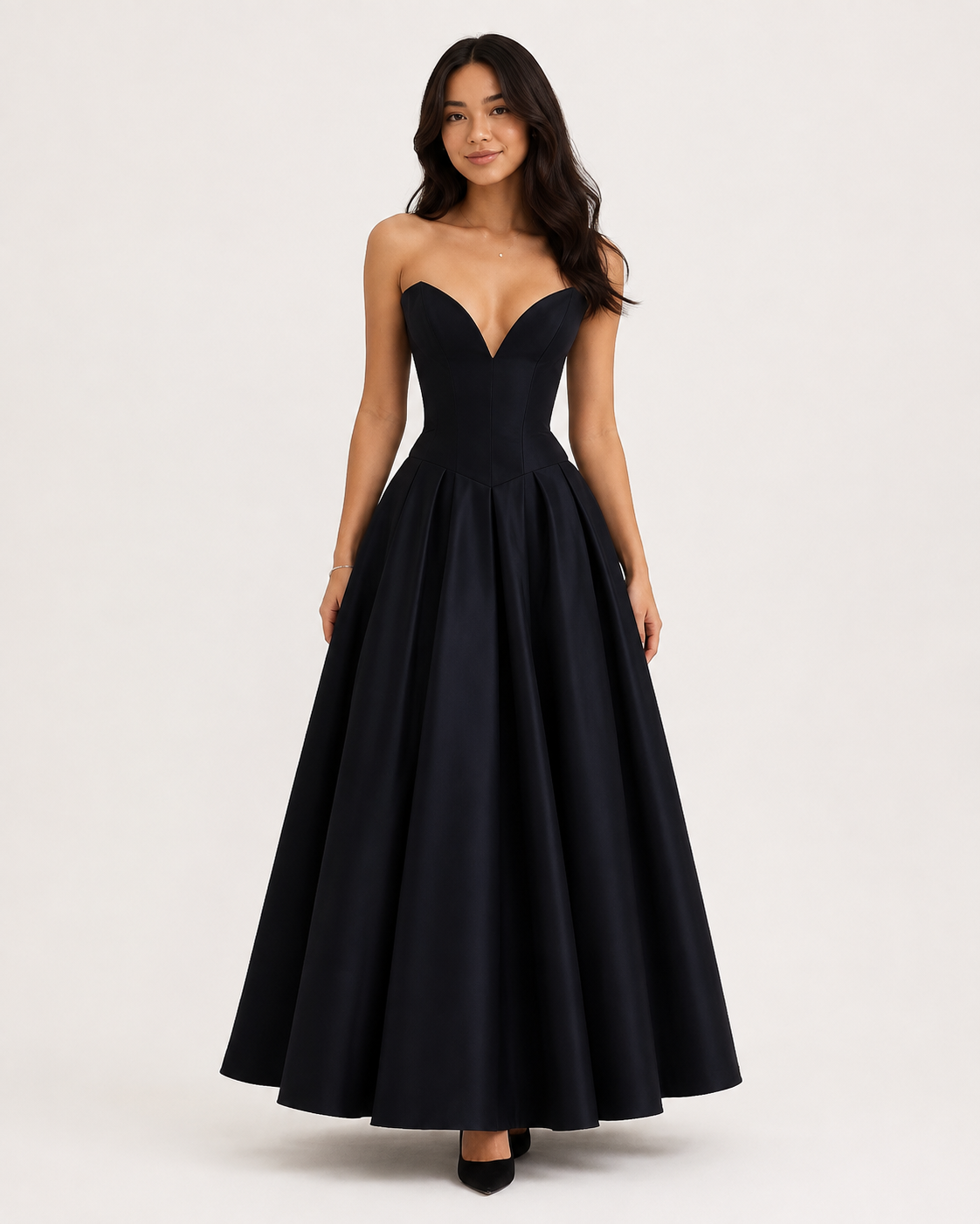 NOIRELLE | Structured Satin Gown