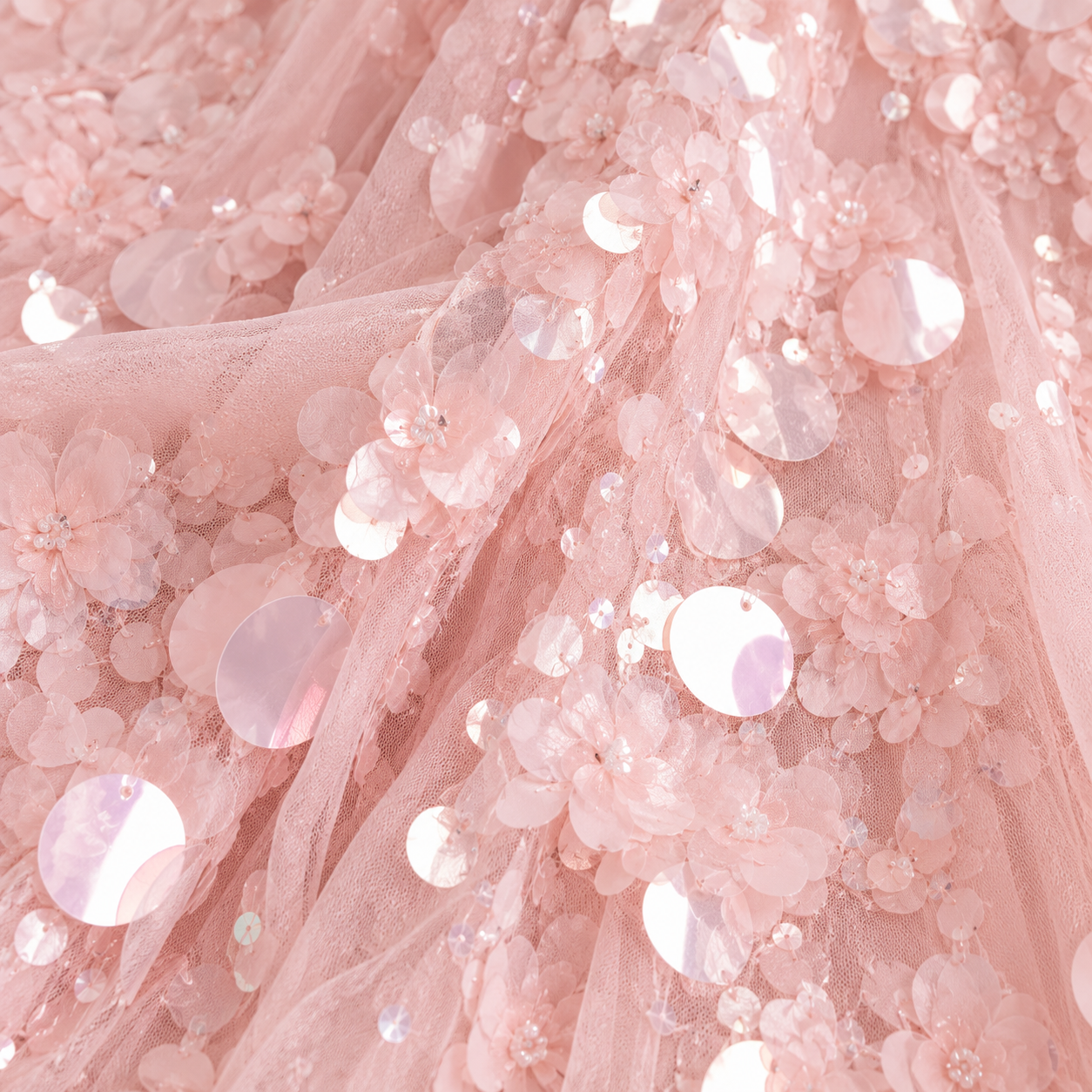 Elaria – Sequin Petal Gown