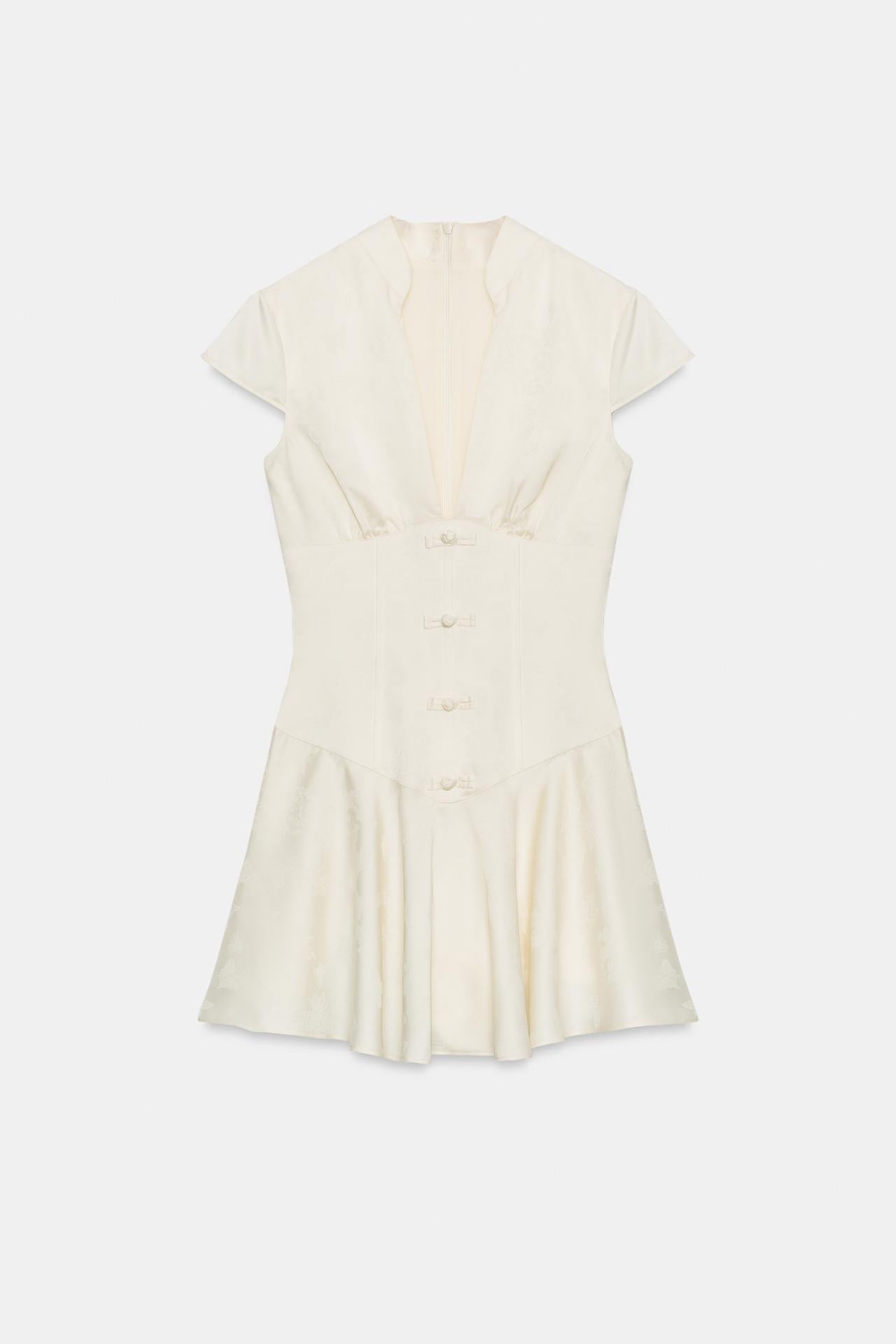 Lienne - Button Mini Dress