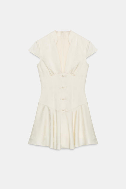 Lienne - Button Mini Dress