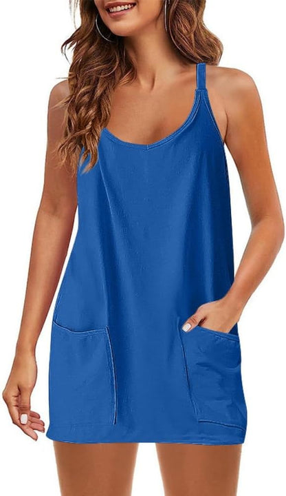 AMELIA | Mini Dress with Built-in Shorts