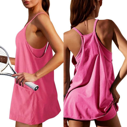 AMELIA | Mini Dress with Built-in Shorts