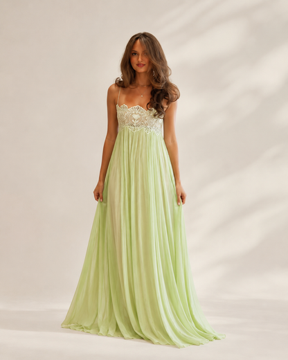 Liora | Lace Flow Maxi Dress