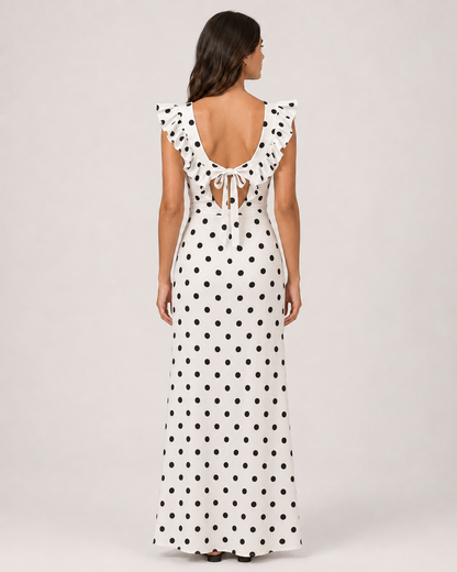 Amalia Polka Dot Maxi Dress