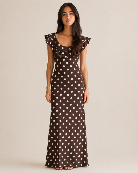 Sienna Polka Dot Maxi Dress