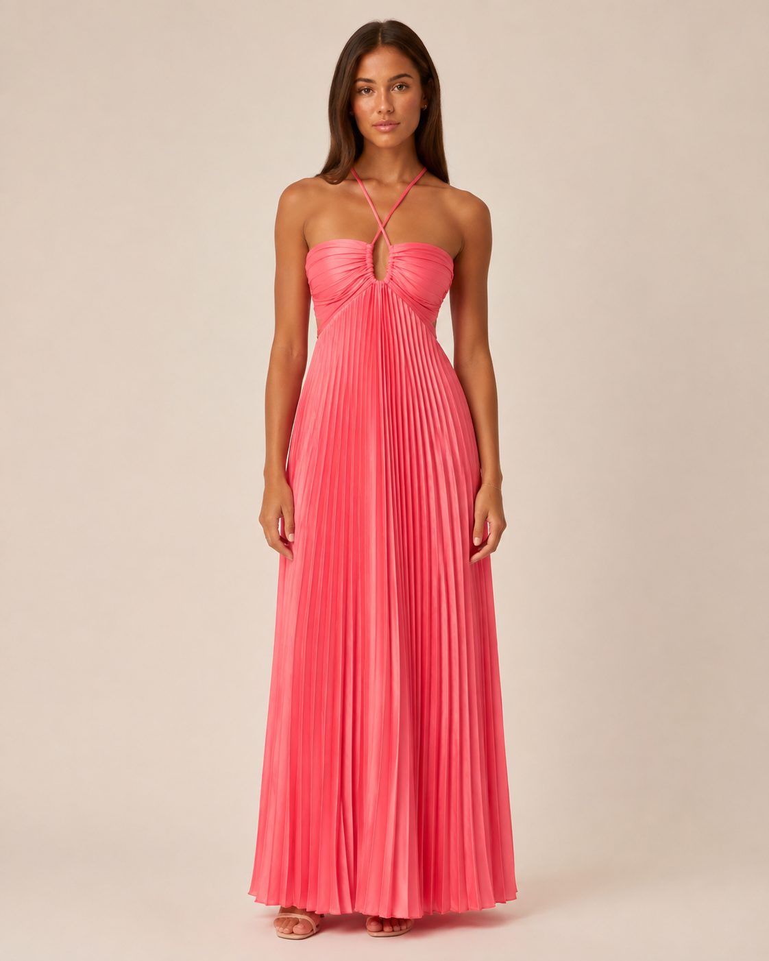 Alessia Pleated Maxi Dress