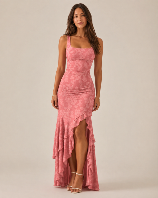 Rosalie Ruffle Maxi Dress