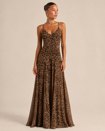 Aurelia Leopard Maxi Dress