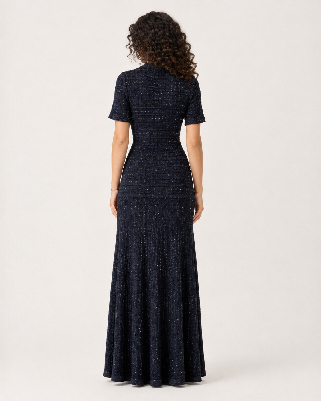 Marcelline Shimmer Knit Maxi Dress