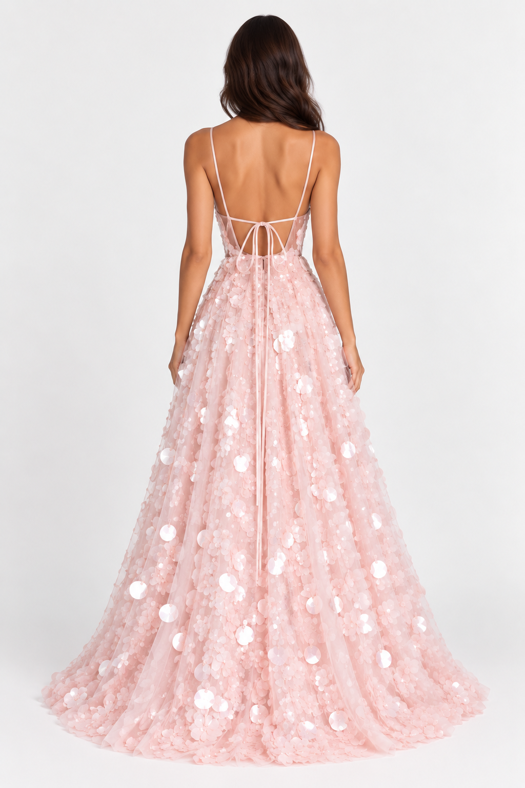 Elaria – Sequin Petal Gown