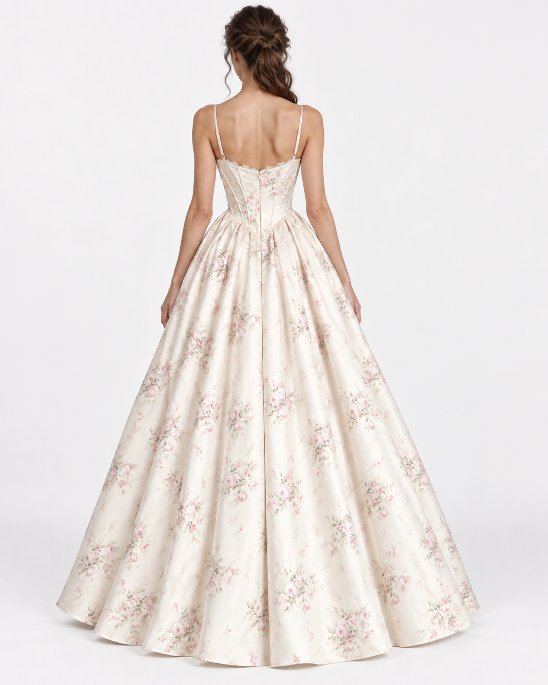 Rosalie – Floral Corset Ball Gown