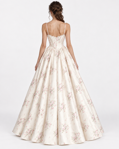 Rosalie – Floral Corset Ball Gown