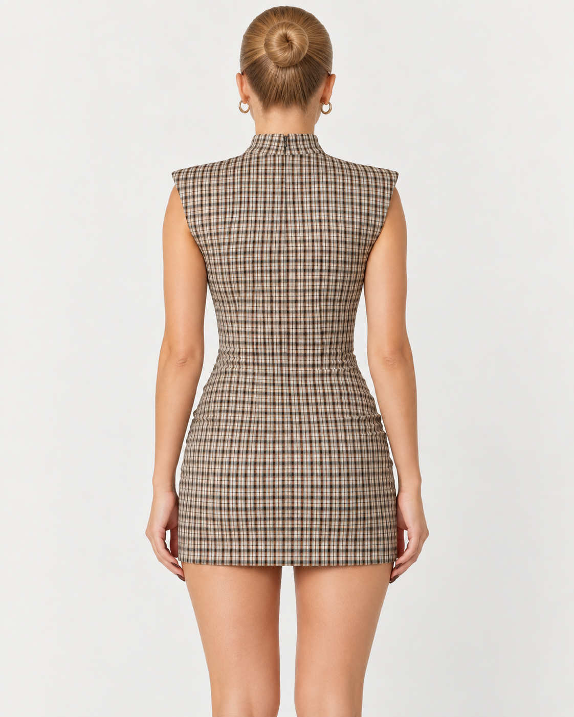Veyra Check Mini Dress