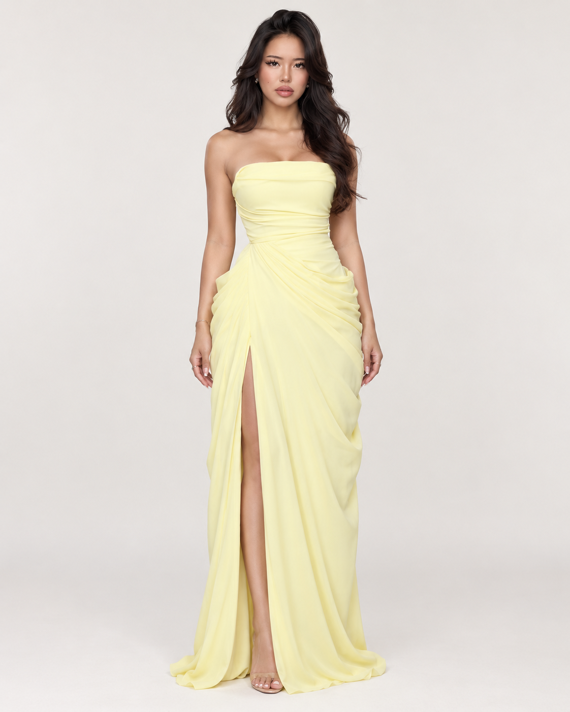 Solenne Draped Maxi Dress
