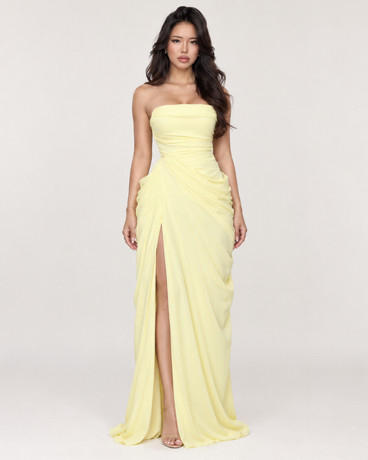Solenne Draped Maxi Dress