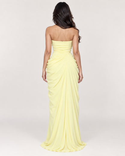 Solenne Draped Maxi Dress