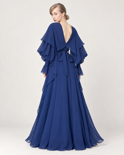 Virelle Draped Maxi Dress