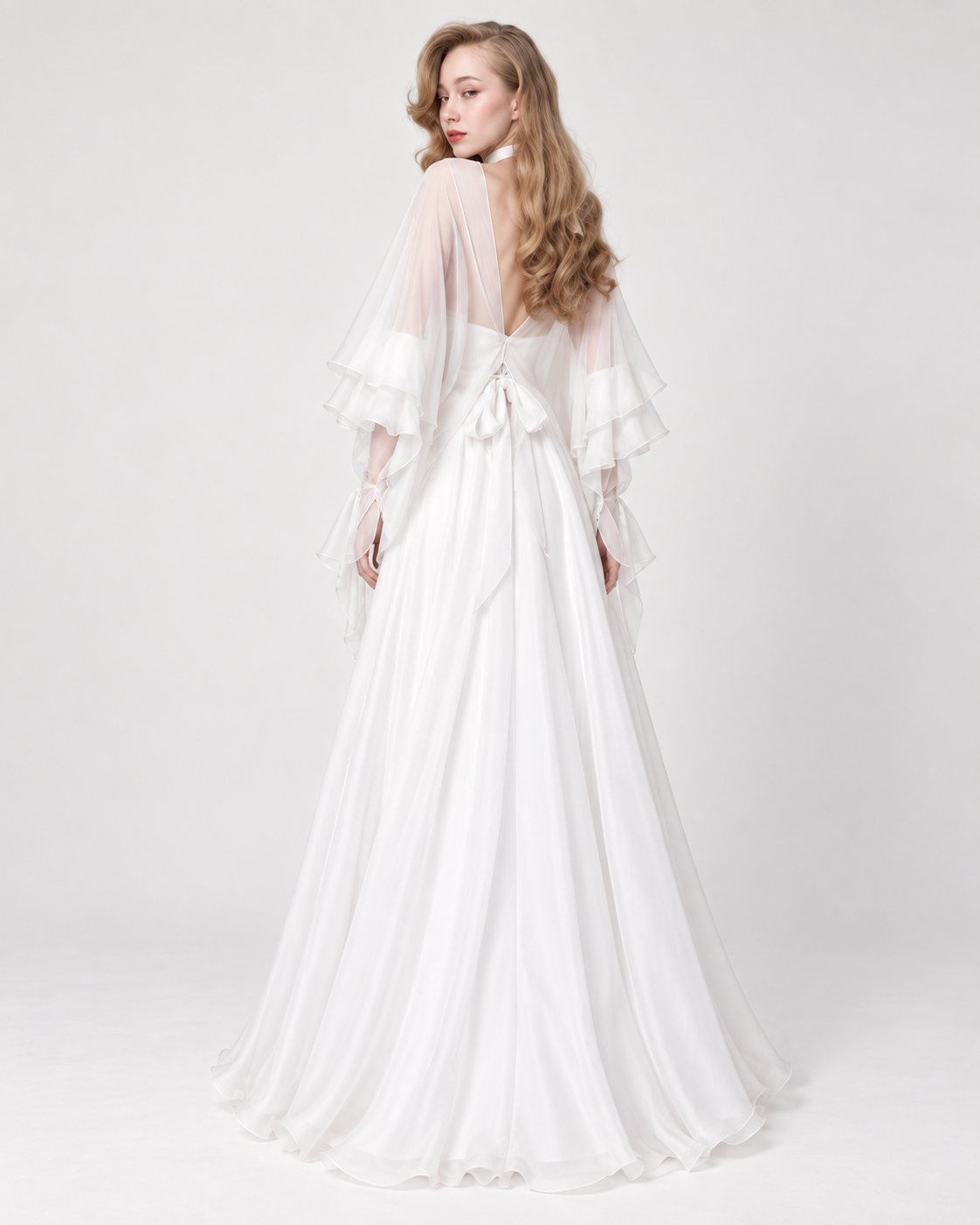 Solenne Chiffon Maxi Dress