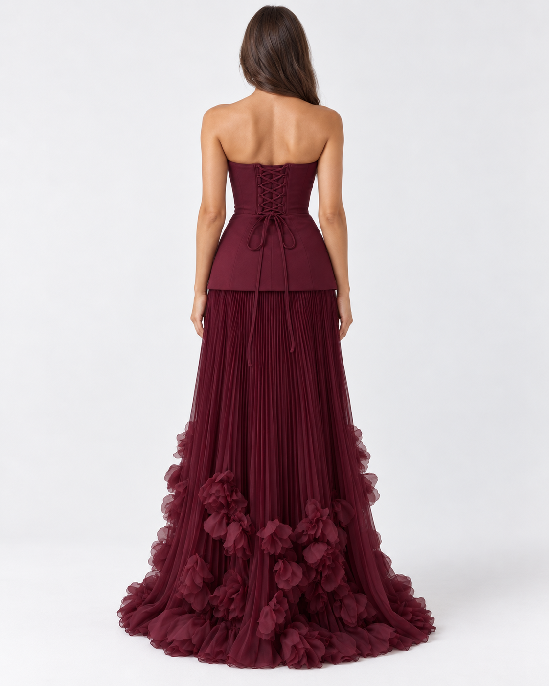 Marcelline Floral Pleat Maxi Dress