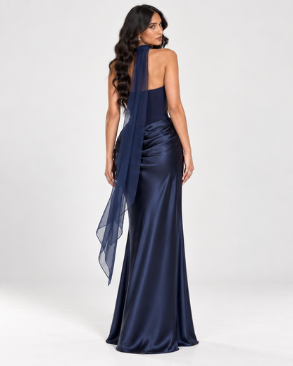 Noctelle Satin Maxi Dress