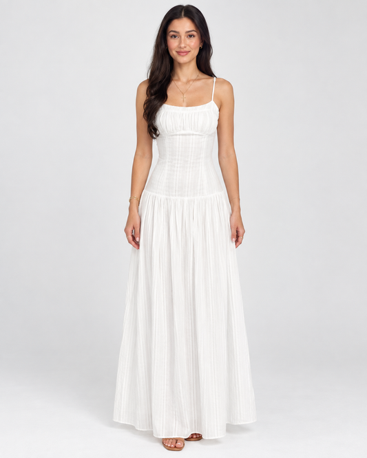 Aveline Drop-Waist Maxi Dress