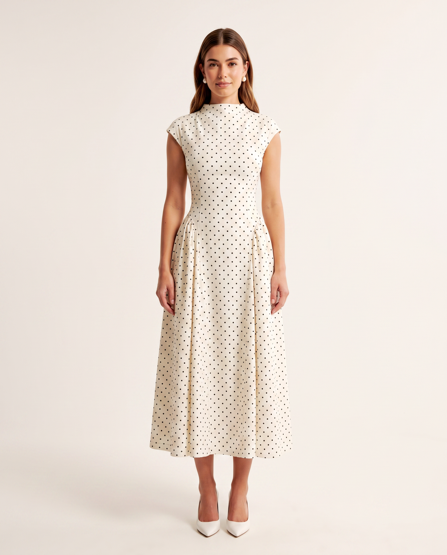 Lucette – Polka Dot Midi Dress