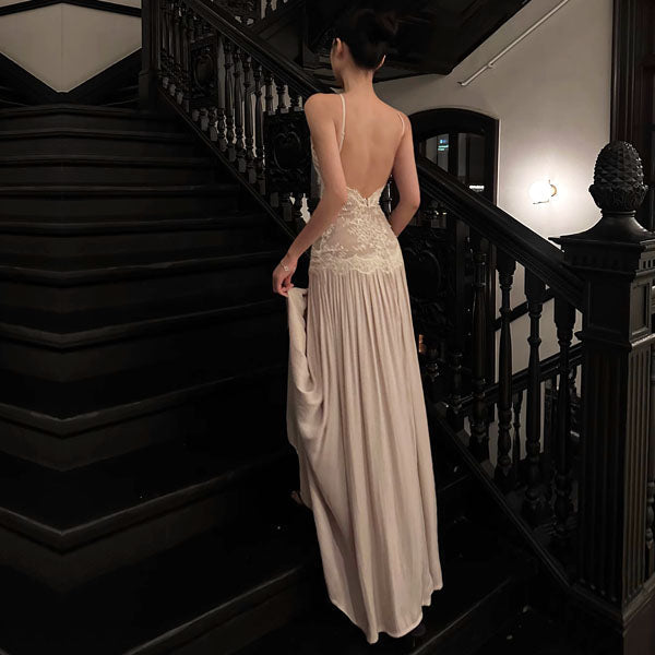 Arisa Ethereal Lace Evening Dress