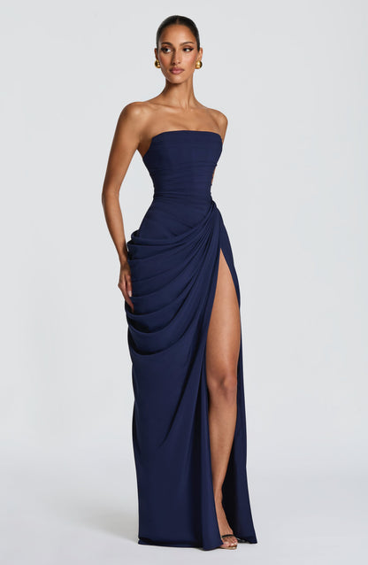 AURELIA MAXI DRESS – NAVY