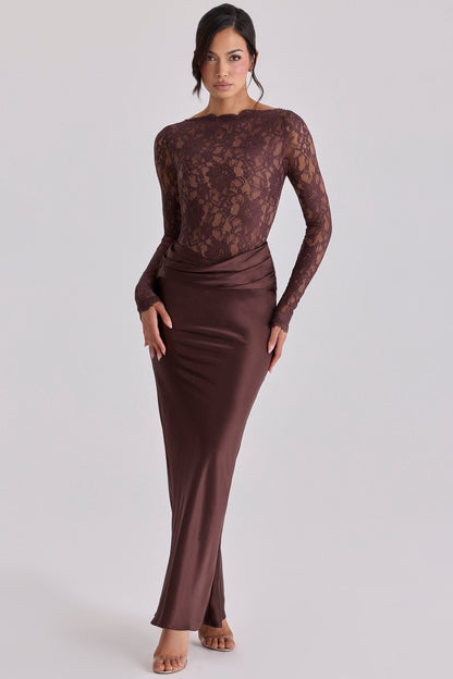Fisea Espresso Maxi Dress